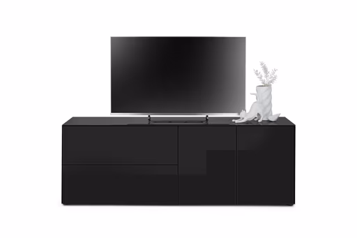 Lowboard - B ca. 181 cm, Schwarz