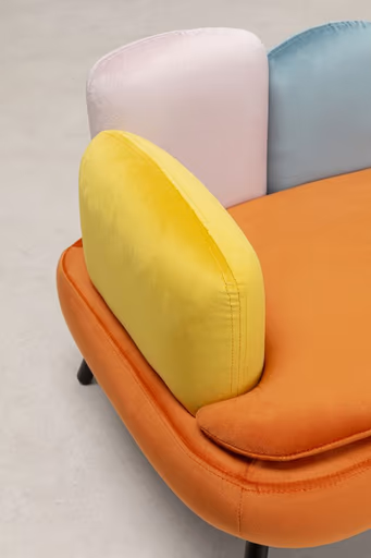 Hund/Katzenbett - BHT ca. 84,5x47x54 cm, Orange