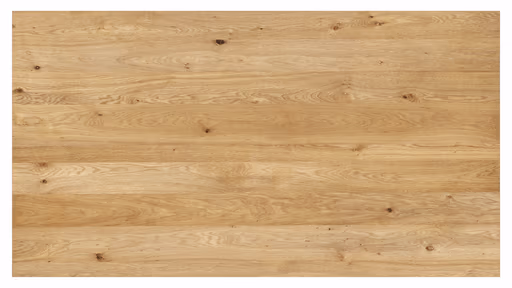 Esstisch Flore - LB ca. 220x120 cm, Wildeiche massiv, natur geölt