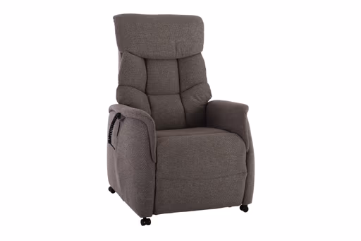 TV-Sessel MARLO - Aufstehhilfe, Relaxfunktion, Kopfteilverstellung, Stoff, Braunbeige