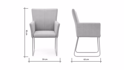 Armlehnstuhl Cosyra - Stoff, Beige