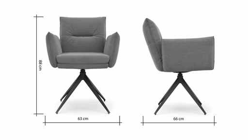 Armlehnstuhl Coscino - Stoff, Terrakotta
