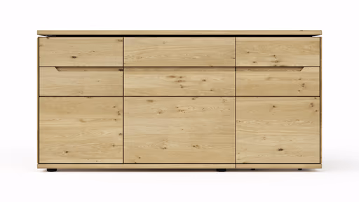 Sideboard Amora - schwenkbar, Wildeiche massiv bianco