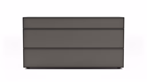 Kommode Loretto - BHT ca. 135x70x53 cm, Lack matt, Anthrazit