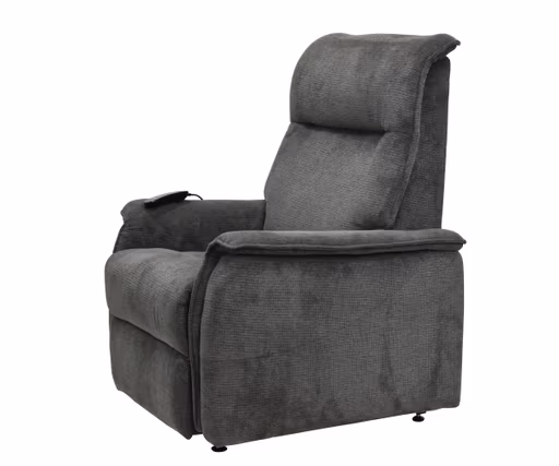 TV-Sessel MIKLAS - Aufstehhilfe, Relaxfunktion, Stoff, Grau