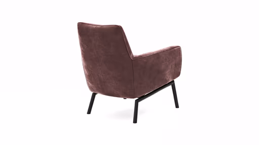 Sessel Matina - Größe L, Velour, Weinrot