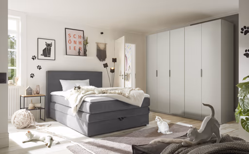 Drehtürenschrank ROVERO- B ca. 225 cm, Weiß