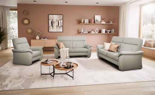 Sessel Caracas - Stoff, Beige