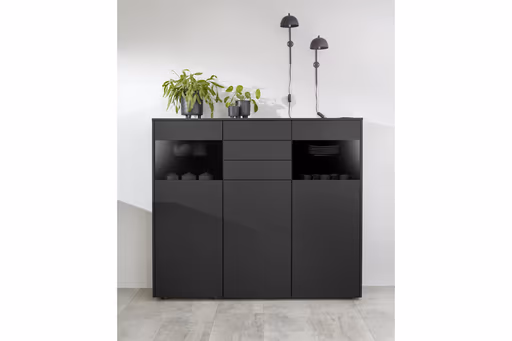 U-Küche 33.150 4 323, schwarz