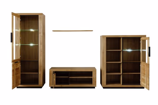 Wohnwand - Wildeiche massiv geölt