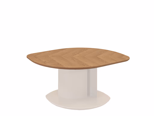 Couchtisch - höhenverstellbar, LBH ca. 106x70x47 cm, Wildeiche Furnier