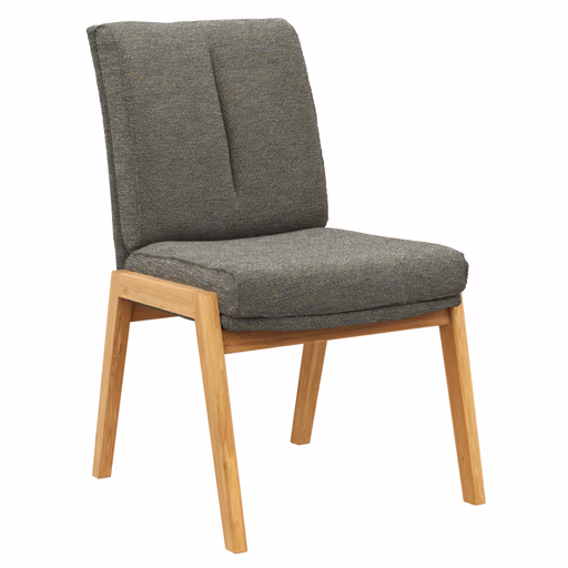 Stuhl Flore 2 - Stoff, Graugrün