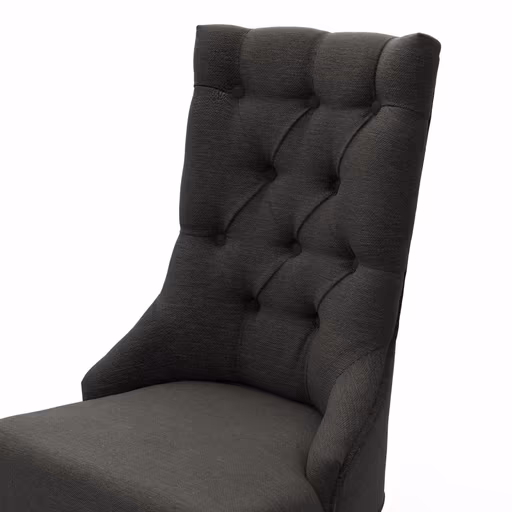 Stuhl Litchfield - Stoff, Schwarzgrau