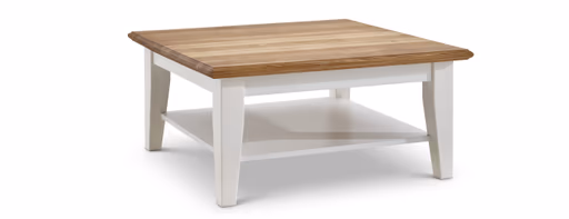 Couchtisch Louisiana - LBH ca. 95x95x45 cm, Weiß