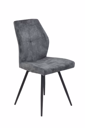 Stuhl - drehbar, Stoff, Vintage Anthrazit