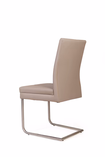 Freischwinger - Kunstleder, Graubeige