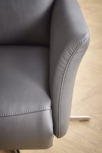 Relaxsessel Trona - Größe S, inkl. Relaxfunktion, Leder, Anthrazit