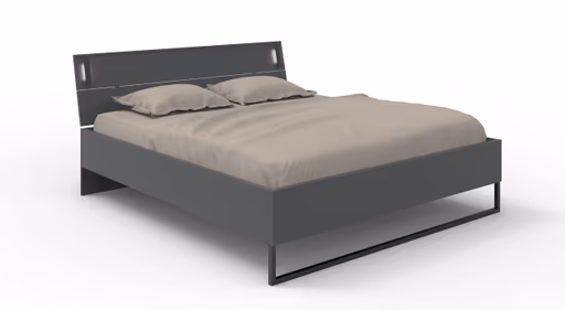 Bettgestell- Liegefläche ca. 180x200 cm, Graphit