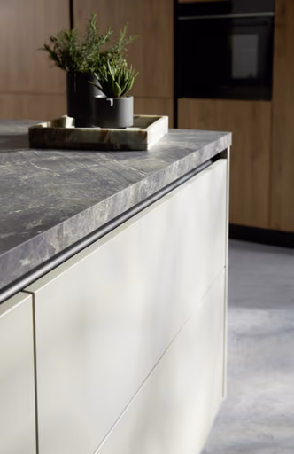 Inselküche 51.230 CO 5 525, Kaschmirbraun matt 