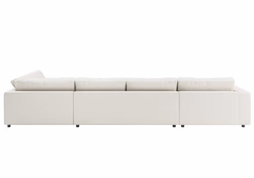 Wohnlandschaft - Longchair links mit 3-Sitzer und Ecke rechts