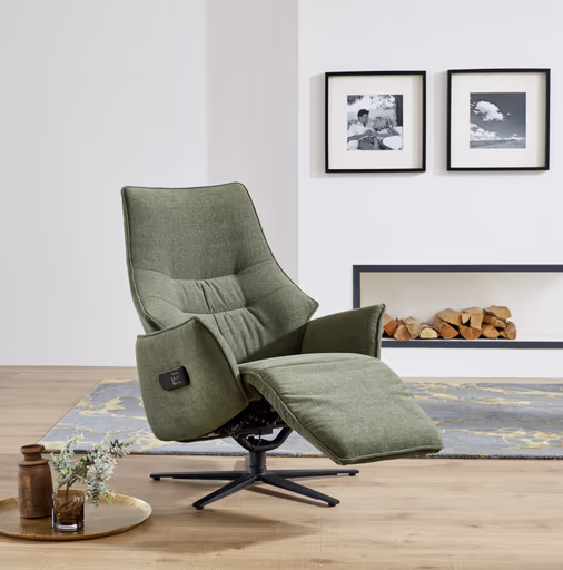 Fernsehsessel - Relaxfunktion, Stoff, Alge