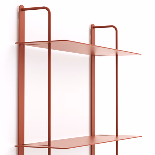 Wandregal Dagny S - BHT ca. 60x85x18 cm, Metall, Camparirot