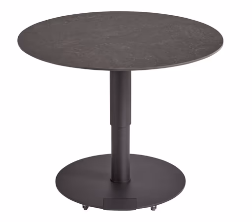 Couchtisch Camas - LBH ca. 75x75x42 cm, Keramik, Schwarz