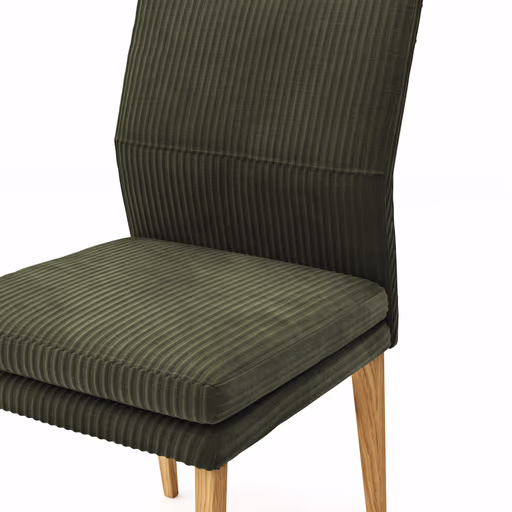 Stuhl Carry - Stoff, Dunkelgrün