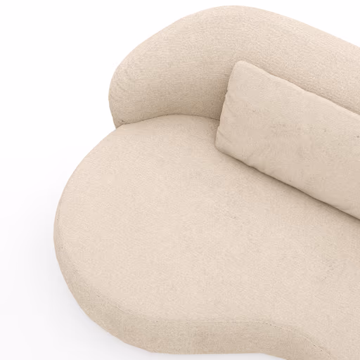 Chaiselongue Karasu - Stoff, Natur