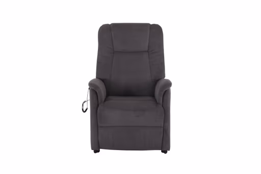 TV-Sessel MANDO - Aufstehhilfe, Relaxfunktion, Kopfteilverstellung, Stoff, Grau