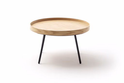 Couchtisch Oak Tray - BHL ca. 78x45x78 cm, Eiche furniert, Schwarz