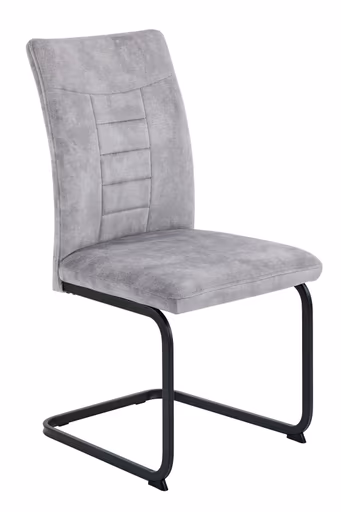 Freischwinger - Stoff, Vintage Silber