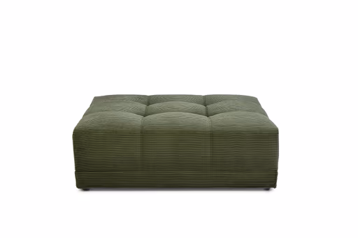 Hocker JANNI - Stoff, Dunkelgrün