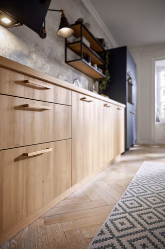 Küchenzeile 51.210 GL 2 525, tiefblau matt