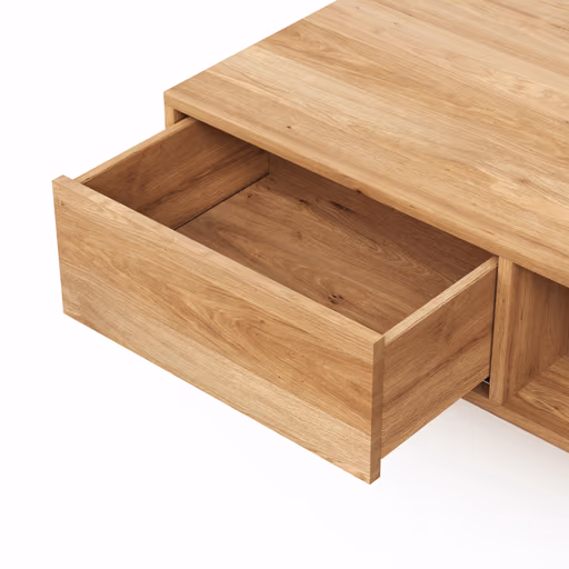 Couchtisch Saratoga - Wildeiche massiv, natur geölt