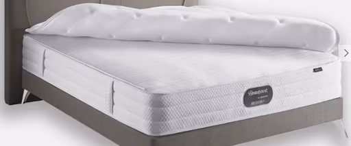 Boxspringbett Navelli 1 - Liegefläche ca. 180x200 cm, Stoff, Grau