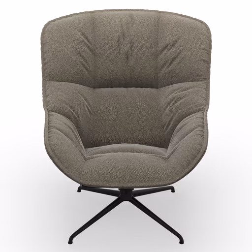 Sessel Unn - Stoff, Taupe