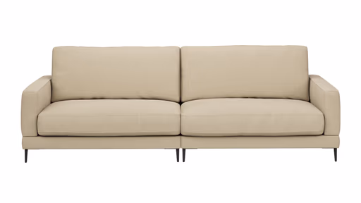 Sofa Janne - 3-Sitzer, Stoff, Sand