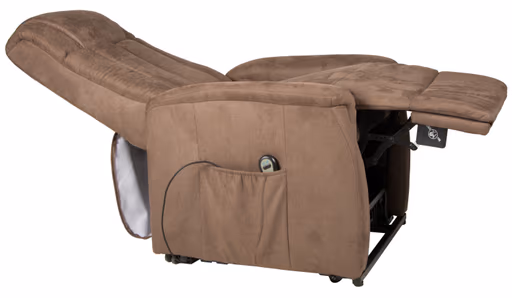 TV-Sessel - Aufstehhilfe, Relaxfunktion, Microfaser, Braun