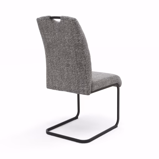 Freischwinger Dinner  - Stoff, Grau