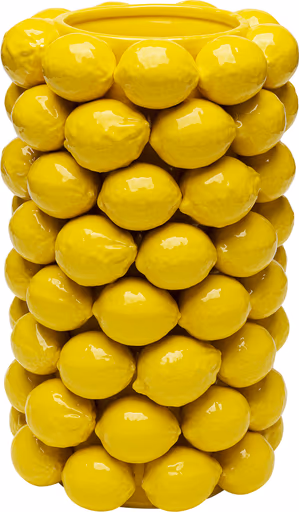 Vase- DH ca. 26x43 cm, Porzellan, Gelb