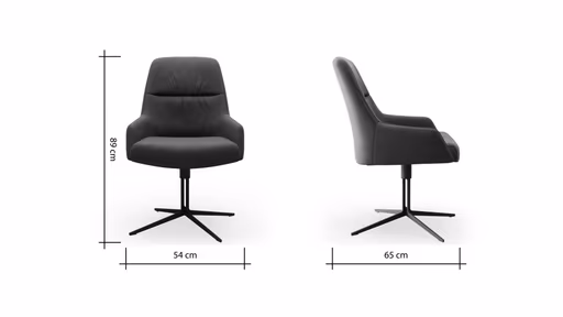 Armlehnstuhl Sagres - drehbar, Leder, olive