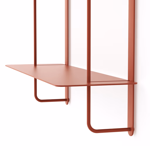 Wandregal Dagny - BHT ca. 60x146x18 cm, Metall, Camparirot