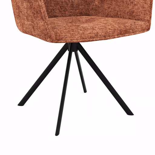 Armlehnstuhl Pinto - Stoff, Orange