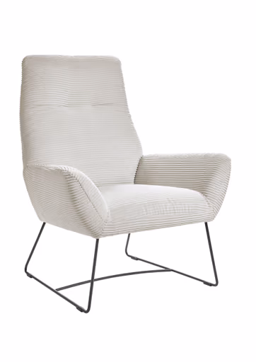 1-Sitzer Sessel - Cord, cremweiss