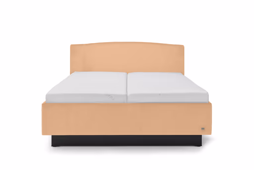 Polsterbett - Liegefläche ca. 180 x200 cm, Stoff, Apricott