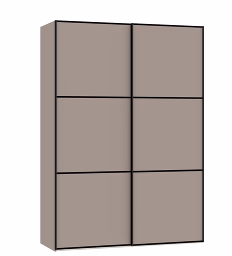 Schwebetürenschrank JOIN IT- B ca. 152 cm, Nougat