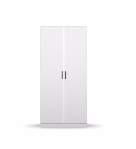 Drehtürenschrank RHONDA- B ca. 91 cm, Weiß