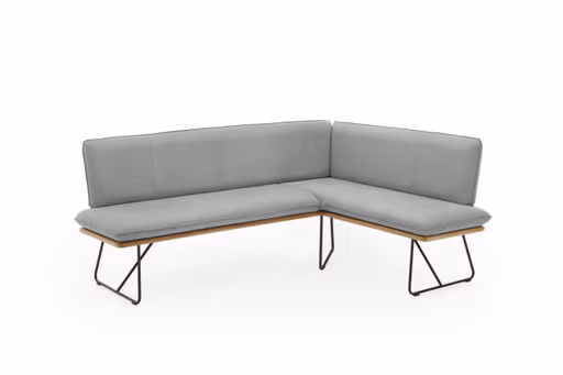 Eckbank - Stoff, Hellgrau