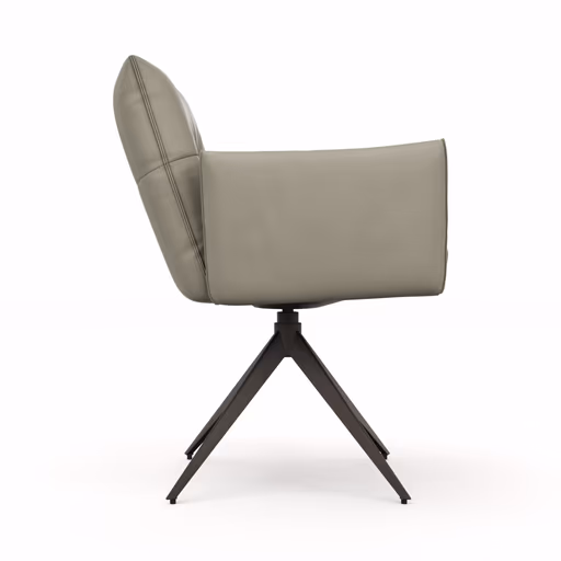 Armlehnstuhl Coscino - Leder, Safari